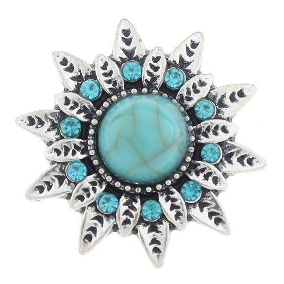 Snap - Turquoise Sunburst