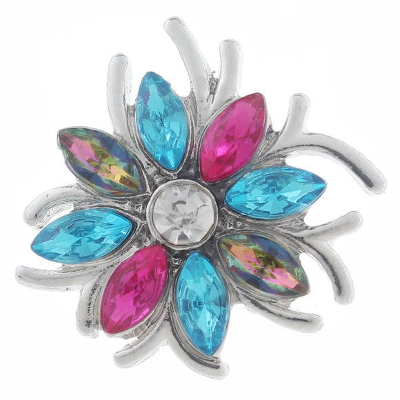 Snap - Rhinestone Multi Flower