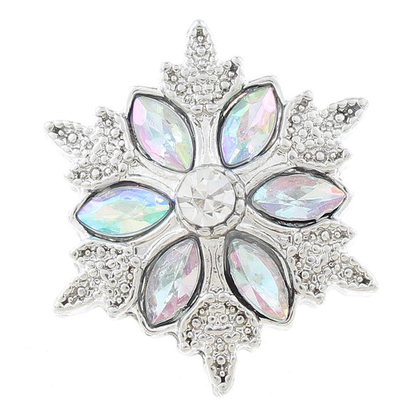 Snap- Rhinestone Snowflake