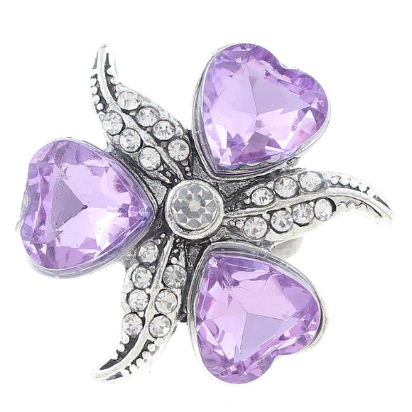 Snap - Purple Rhinestone