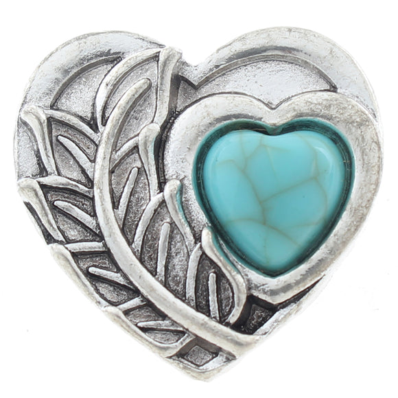 Snap - Turquoise Heart