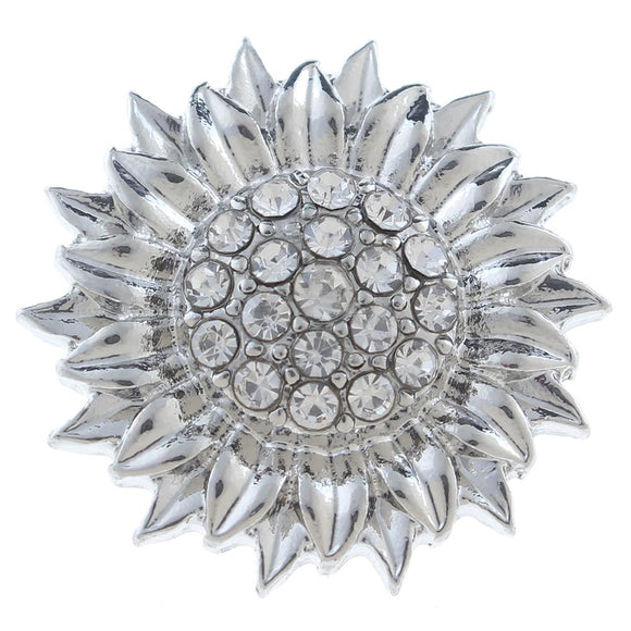Snap - Rhinestone Sunflower