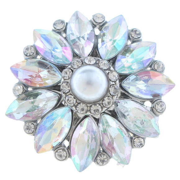 Snap - Rhinestone Pearl Sunburst