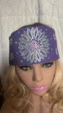 Purple Rhinestone Bandana