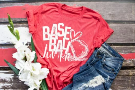 Baseball Junkie Screen Printed Shirt