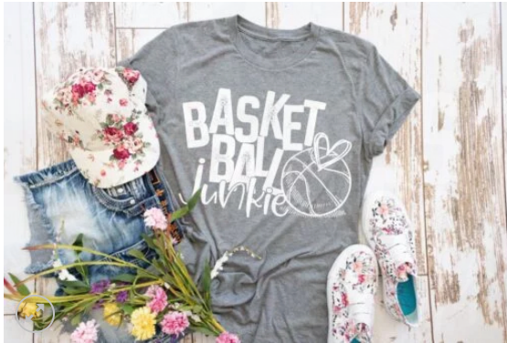 Baseketball Junkie Screen Printed Shirt