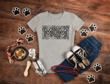 Dog Mom Typography Screen Printed Shirt