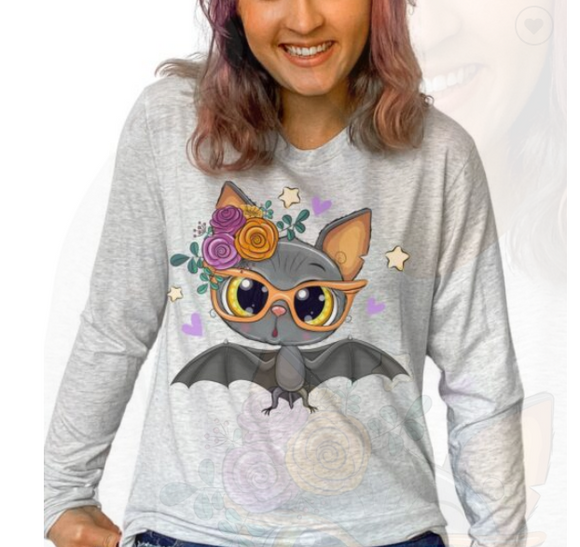 Baby Girl Bat Screen Print Shirt
