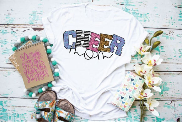 Cheer Mom Screen Printed Shirt