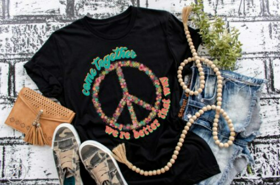 Come Together, We're Better That Way Screen Printed Shirt