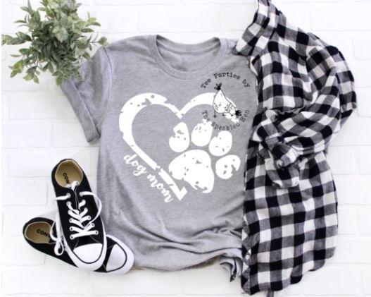 Dog Mom Screen Printed Shirt