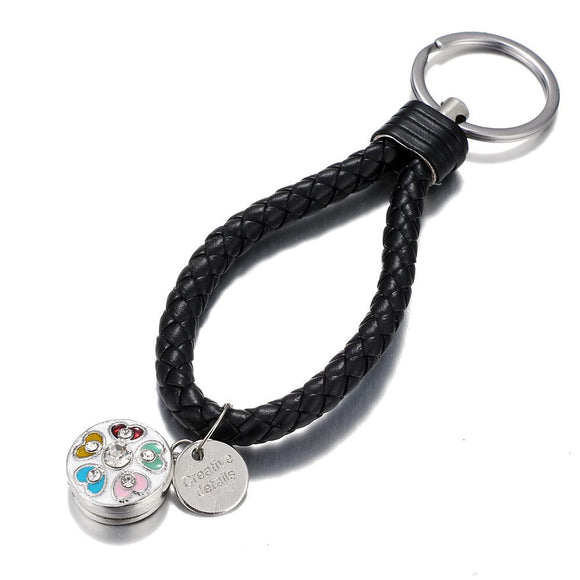 Keychain - Braided Leather