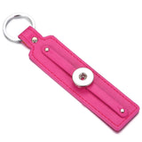 Keychain - Leather Bag Charm - Snap Jewelry