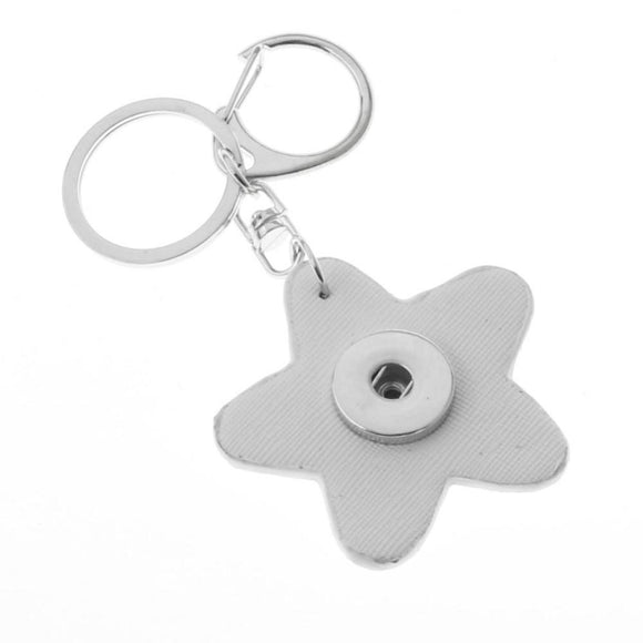 Keychain - Leather Star Bag Charm - Snap Jewelry