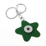 Keychain - Leather Star Bag Charm - Snap Jewelry