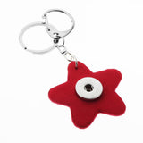 Keychain - Leather Star Bag Charm - Snap Jewelry