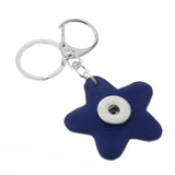 Keychain - Leather Star Bag Charm - Snap Jewelry