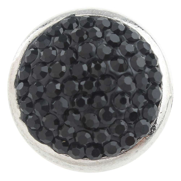 Snap - Black Clay Rhinestone