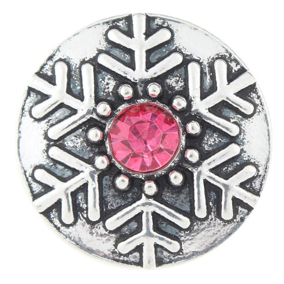 Snap - Snowflake - Pink Gem