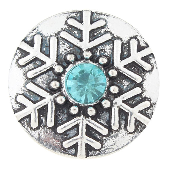 Snap - Snowflake - Teal Center