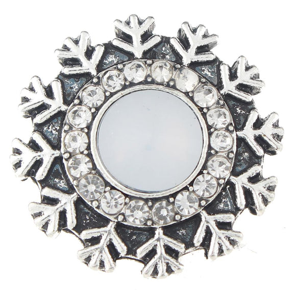 Snap - Snowflake with White Pearly Center