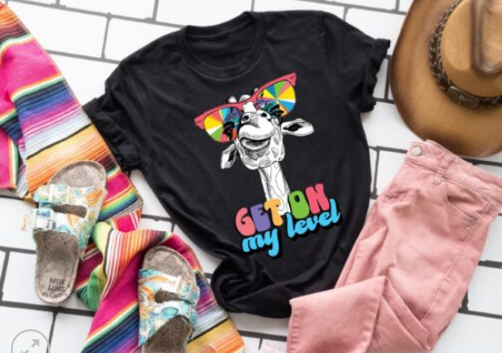 Get on my level Screen Print Shirt