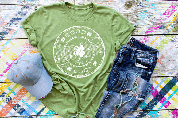 Good Luck Screen Print Shirt