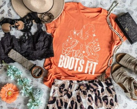 If The Boots Fit Screen Print Shirt