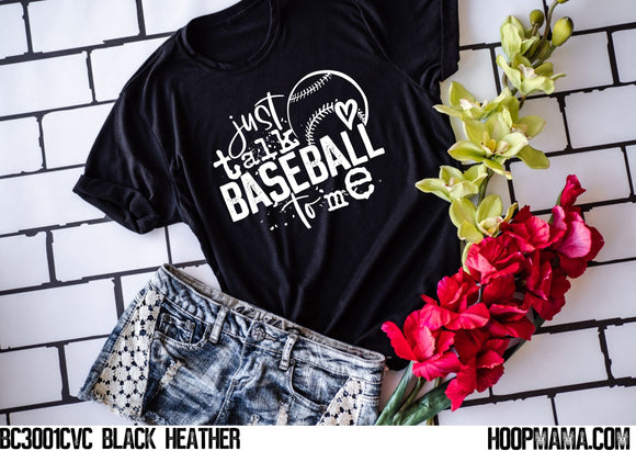 Just Talk Baseball to Me Screen Print Shirt