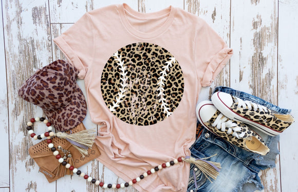 Leopard Ball Screen Print Shirt