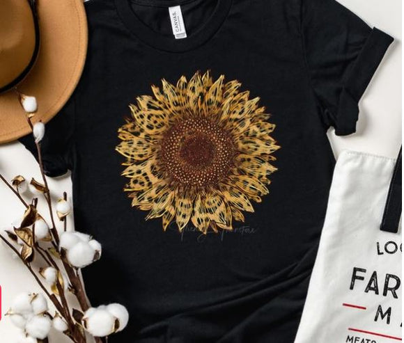 Leopard Print Sunflower
