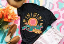 Let Your Soul Shine Screen Print Shirt