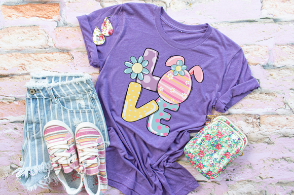 Easter Love Screen Print Shirt