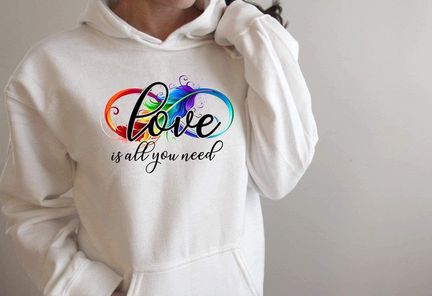 Love is all You Need Screen Printed Shirt