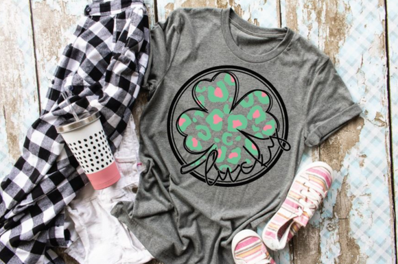Lucky Clover Screen Print Shirt