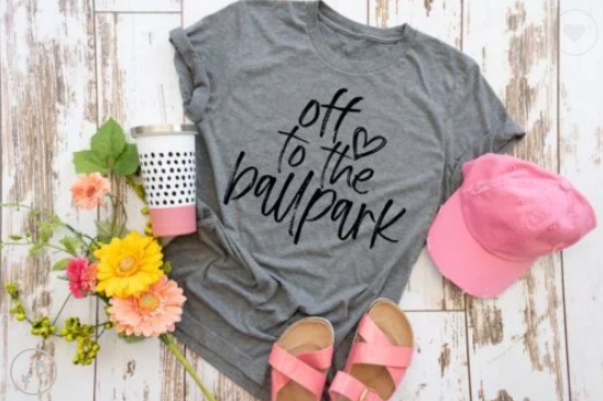 Off to the Ballpark Screen Printed Shirt