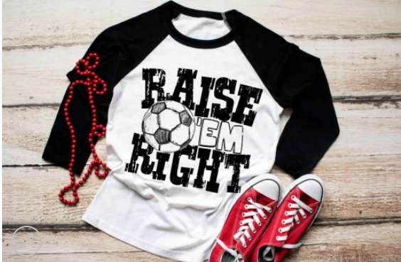 Raise Em Right Screen Printed Shirt