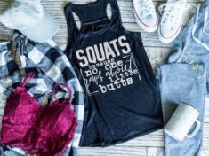 Squats because No One Raps about Little Butts Screen Print Shirt