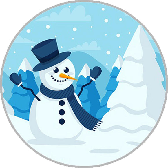 Snap - Snowman Glass Snap