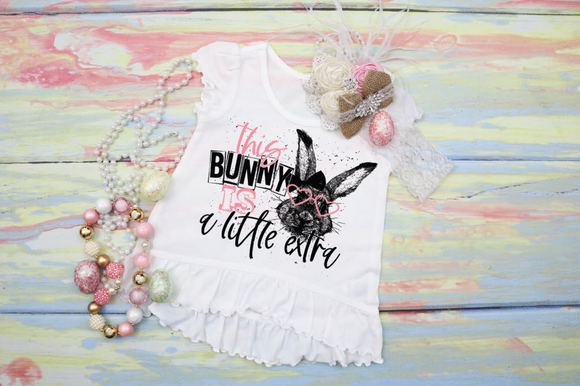 This Bunny is a Little Eggstra Screen Print Shirt
