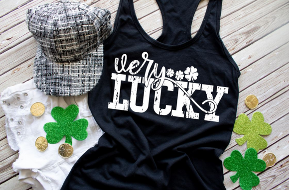 Very Lucky Screen Print Shirt