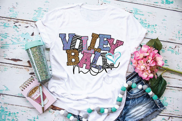 Volleyball Mom Screen Printed Shirt