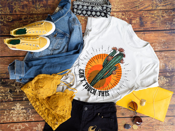 Can't Touch This Cactus Screen Printed Shirt