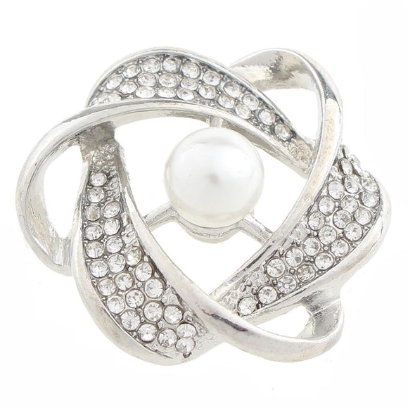Snap - Rhinestone and Pearl