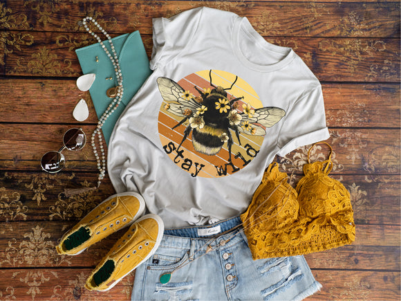 Stay Wild Screen Printed Shirt