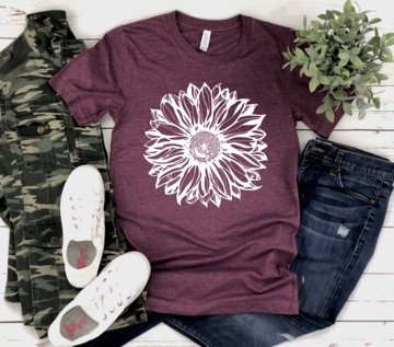 Sunflower (White Print)